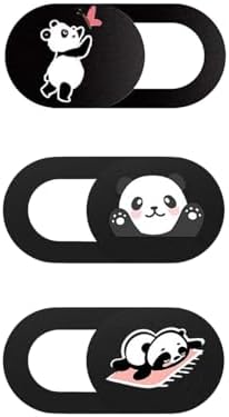 Kamera Kapatıcı Laptop Tablet Telefon Uyumlu Desenli Gizlilik Aparatı Ultra İnce Sürgülü Webcam Cover 3 Lü Set 3M Yapışkanlı Çok Renkli