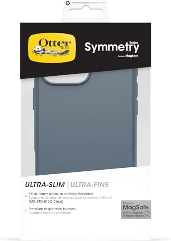 Serisi MagSafe Kılıf 16 Pro Max Uyumlu, Darbeye ve Düşmeye Karşı Koruyucu İnce Koruyucu Kılıf,Mavi