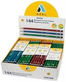 12’li Köşeli Mercanlı Kurşun Kalem, HB Derece, Kolay Açılır, Dayanıklı Gövde, Uç Kırılmasına Dirençli, Yazım ve Çizim İçin, Asorti Renkler