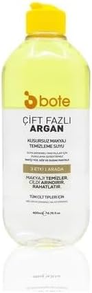 Bote Skin Care Çift Fazlı Makyaj Temizleme Suyu 400 ml Argan