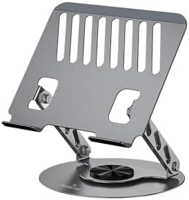 ve Laptop Standı 360 Derece Dönebilen Boyutu Ayarlanabilir Alüminyum Alaşım Ergonomik Tasarım Bilgisayar Tutucu (Bilgisayar Standı)
