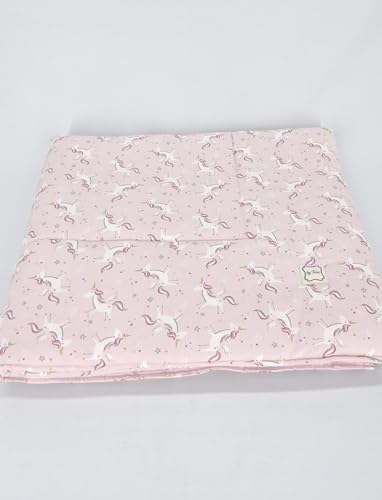 Bebek El Yapımı At Desenli Yorgan Çarşaf Ve Yastıklı Üçlü Set (Pembe)