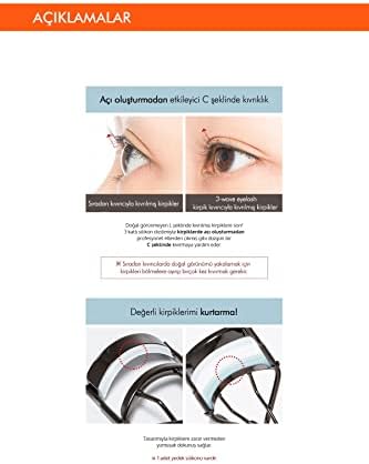 3 Kat Güçlü Kirpik Kıvırıcı 3-wave Eyelash Curler