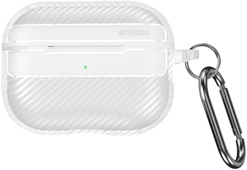 Pro 2 ile Uyumlu Fiber Karbon Görünümlü Şeffaf Silikon Kılıf Tam Oturan Mükemmel Kalıp ve Göz Alıcı Şık Tasarım (Pro 2)