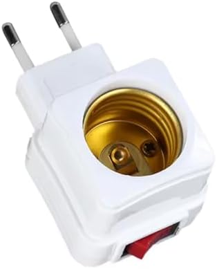 Fişli Açma Kapama Anahtarlı Prize Takılan E27 Ampul Duy, Gece Lambası