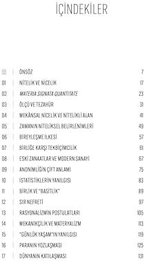 Niceliğin Egemenliği ve Çağın Alametleri