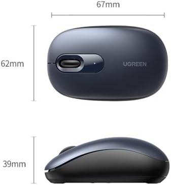 2400DPI 2.4Ghz Kablosuz Sessiz Mouse Mavi
