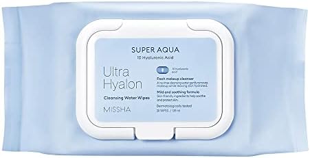Hyalüronik Asitli, Su Bazlı Makyaj Temizleme Mendili Super Aqua Ultra Hyalon Cleansing Water Wipes
