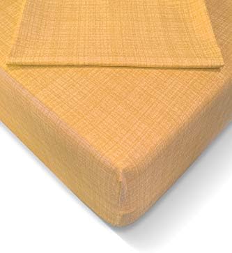 AT7619 160x200cm Lastikli Çarşaf Seti, Sarı