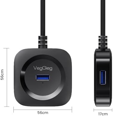 4 Port USB 3.0 Çoklayıcı Hub Beyaz