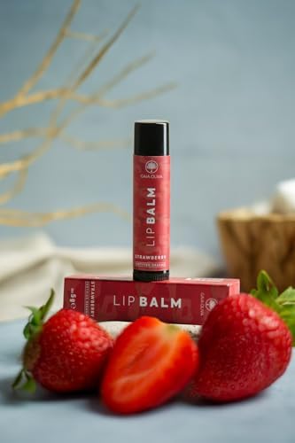 Çilek Aromalı Organik Nemlendirici Dudak Balmı 5 gr