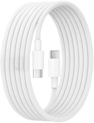 Type C-C, ÖRGÜLÜ 2 METRE, GÜÇLENDİRİLMİŞ BOYUN, 60Watt PD Hızlı Şarj & Data Kablosu, 15/16 ve İçin (200 CM)