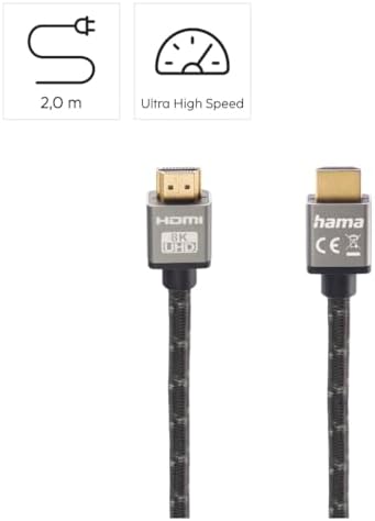 Ultra Speed HDMI Kablo, Metal Altın Uç, 8K,2m