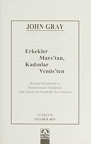 Erkekler Marstan Kadınlar Venüsten