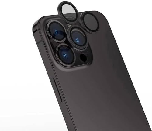 ZORE İle Uyumlu 16 Pro 16 Pro Max CL-15 Parmak İzi Bırakmayan Anti-Reflective Kamera Lens Koruyucu Gri