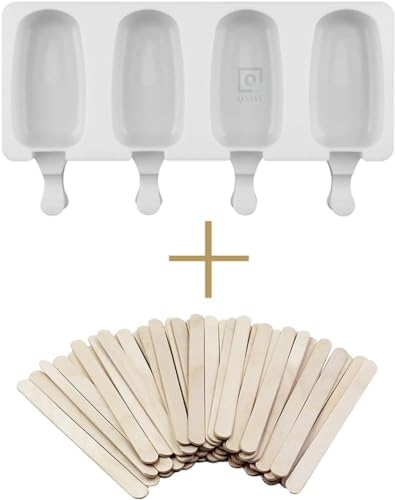 Ahşap Dondurma Çubukları (50 Adet) Pratik Evde Dondurma Yapma Çubuğu (AHŞAP KAŞIKLI MAGNUM SETİ)