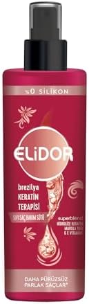 Sıvı Saç Bakım Sütü Brezilya Keratin Terapisi Hidrolize Keratin Marula Yağı E Vitamini 200 ml