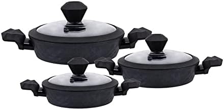 BioDiamond Antibakteriyel Kulp İndüksiyon Tabanlı 6 Parça Sahan Seti