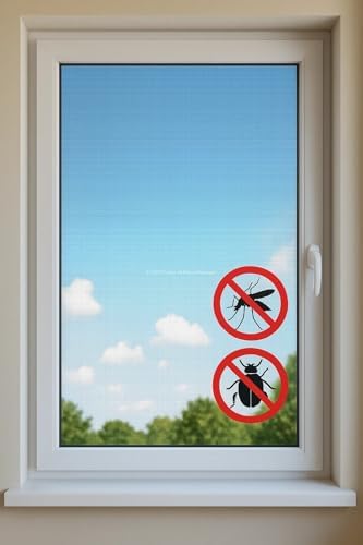 Tek Kanat Pratik Sineklik, 0.75 m x 1.25 m Tül, Kapı & Pencere Uyumlu, 4 m Yapıştırma Bantlı (2 Adet)