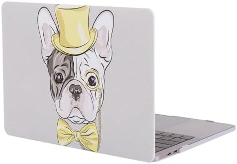 Air 13 Kılıf A1369 A1466 Uyumlu Köpek Desenli TPU İnce Hafif Darbe Emici Lazer UV Baskılı Sert Koruyucu Kapak Sarı