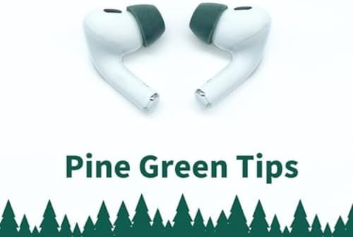 AirPods Pro Generation 1 & 2 için Köpük Kulak Uçları, Çeşitli S, M & L, Çam Yeşili, 3 Çift - Üstün Konfor, Sarsılmaz Uyum, Hafızalı Köpük Kulaklık Değiştirme İpuçları, ABD'de Üretilmiştir