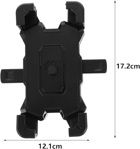 Cep telefonu tutucusu, kaymaz ve titreşim önleyici bisiklet telefon tutucu, 12.1 ila 17.2 cm arası telefonlar için uyumlu, gidon montajlı telefon klipsi