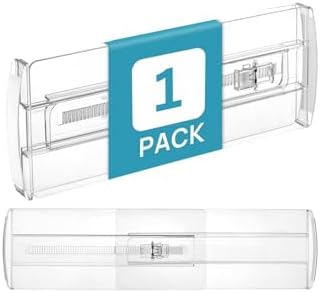 Ayarlanabilir Şeffaf Çekmece Organizeri, Plastik, Yapışkansız, Kilitlenebilir, 1 Adet