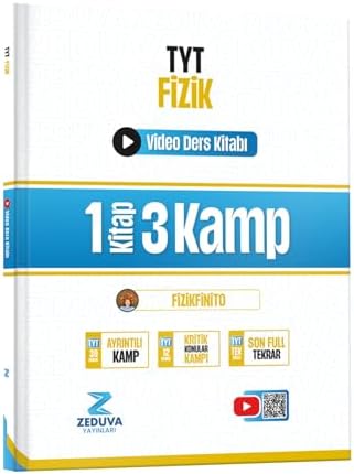 Zeduva Yayınları Fizikfinito TYT Fizik 1 Kitap 3 Kamp Video Ders Kitabı