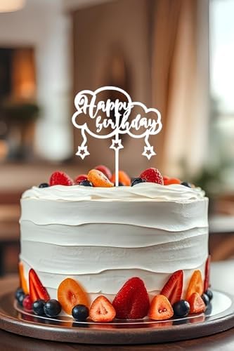 Happy Birthday Doğum Günü Pastası Süsleme, Pasta Süsü, Yeniden Kullanılabilir, OCT16