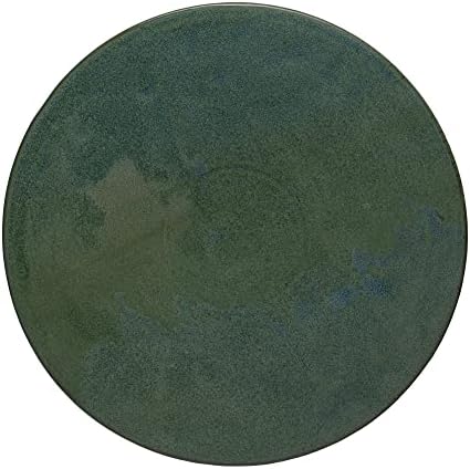 Co-Op Seramik Kaide, Mat Yeşil Reaktif Sır Dekoratif Vurgular, 30,48 cm U x 30,48 cm G x 10,16 cm Y