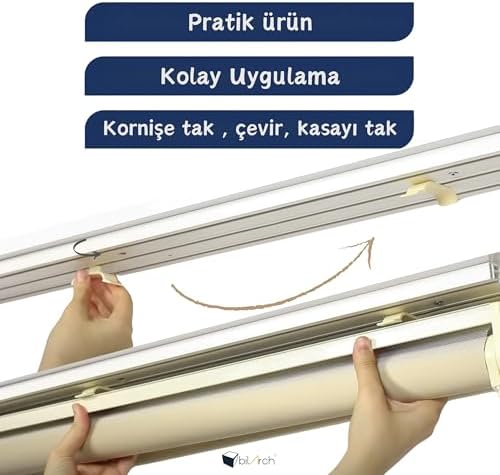 Pratik Zebra Perde Kornişe Takma Aparatı Büyük Boy Kaliteli 10 Adet