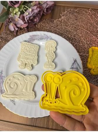 Süngerbob Kurabiye Kalıbı Seti (4 'Lü)