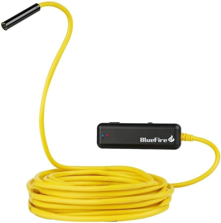 WiFi Yılan Kamera 10 MT Sarı SERT Tel 1200 Piksel 2MP Endoskop