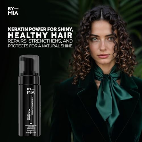 Keratin Özlü Saç Şekillendirici Köpük Wax 150ml | Güçlü ve Belirgin Dalgalı Saçlar Elde Edin | Tüm Saç Tipleri için Uygun