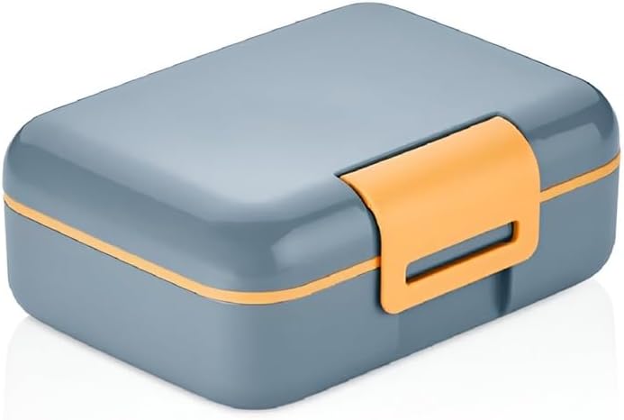 2 Katlı 1.6 Litre 3 Bölmeli Bento Öğle Yemeği Kutusu, Çatal Bıçak Kaşık Hediyeli, BPA İçermeyen PP Plastik Sefer Tası, Beslenme Kutusu, Dayanıklı ve Sağlıklı Lunch Box (Mavi)