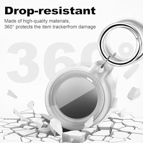 ile uyumlu Kılıf Su Geçirmez Ultra Şeffaf Görünümlü Kılıf ve Anahtarlık, Sert Silikon (Şeffaf)