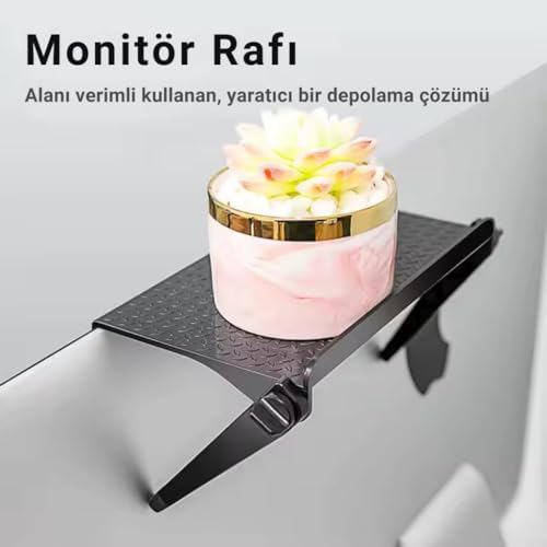 Katlanabilir Ayarlanabilir Monitör Tv Üstü Stand Modem Kumanda Standı Tv Üstü Stand Organizer