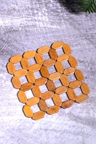 Bev Kitchen Bambu 18 Cm Kare Çaydanlık Altlığı Tencere Altlığı