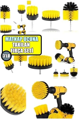 Zorlu Kirler İçin Güçlü Çözüm Matkap Ucuna Takılan 3'Lü Fırça Temizlik Seti İle Profesyonel Sonuçlar