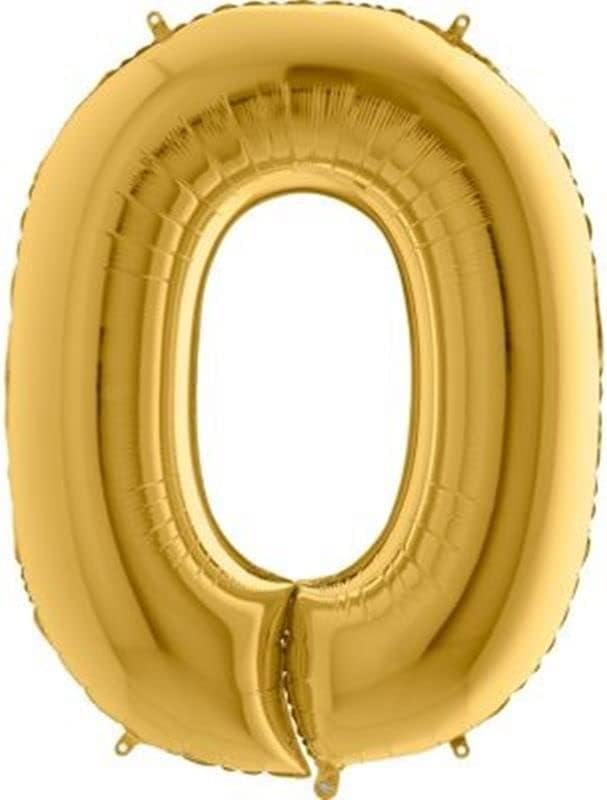 0 Rakamlı 16 İnç Renk Folyo Balon 36 CM (Altın)