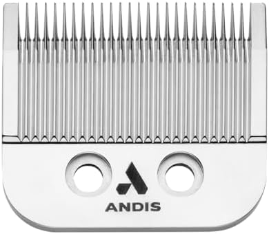 Andis 01556, Master MLX Standart Yedek Bıçak - Paslanmaz Karbon Çelikten Yapılmıştır, 000-1 arasında ayarlar, Uzun Ömürlü Keskin Bıçak, Saçları 1/125 inç veya 0,2 mm Kısa Bırakır - Gri