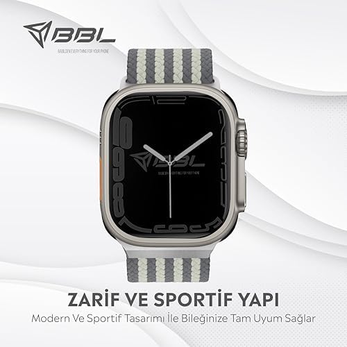 Series SE/11/10/9/8/7/6/5/4/3 ile Uyumlu Kumaş Kordon 49mm/46mm/45mm/44mm (Series 1-3 - 42MM)