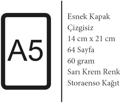 Scream Series - A5, Caravaggio 4'lü Defter Seti II, Çizgisiz, Toplam 256 Sayfa, Her biri 64 Sayfa, Tel Dikiş, Esnek Kapak, Oval Kenar, Tuval Doku, 60 gram, Sarı Krem Renk