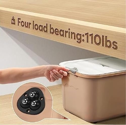 4 Adet Mini Mobilya Tekeri,Aırfrey İçin Teker,Çok Amaçlı Eşya Tekeri,Yapışkanlı Çok Amaçlı Teker (Büyük, 4)