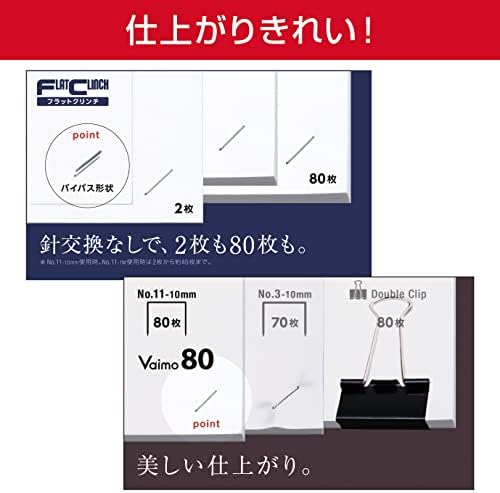 -11UFL/W Bimo 80 Düz Zımba, 80 Parça, Beyaz