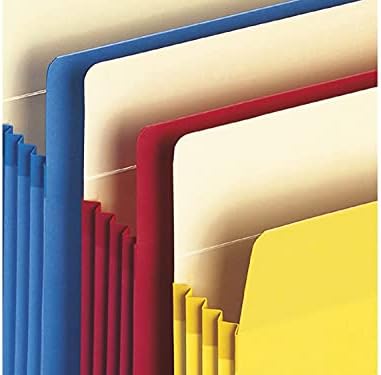 Dosya Cep, Düz Kesim Tab, 3-1/2 inç Genişlik, Mektup Boyutu, Çeşitli Renkler, Kutu başına 25 (73890)