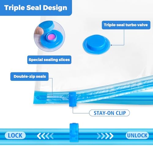 Vakumlu saklama çantası, 6 adet, vakumlu torba, kıyafet, elektrikli süpürge, sıkıştırma kılıfı, elektrikli süpürge, saklama, tekrar kullanılabilir, nevresim takımı, kıyafet, yatak örtüsü, yatak, çadır