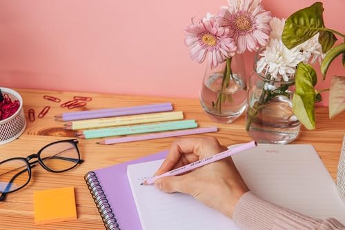 Pastel Kurşun Kalem, 12'li Kutu, Kıymık Oluşturmaz, Çiğnemeye Karşı Dayanıklı, Kolay Açılır