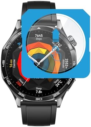 GT5 46mm için 2'li Paket (2 Adet) Kolay Kurulum Otomatik Hizalama Aparatlı Şeffaf 9H Sertliğinde Gerçek Temperli Cam Ekran Koruyucu