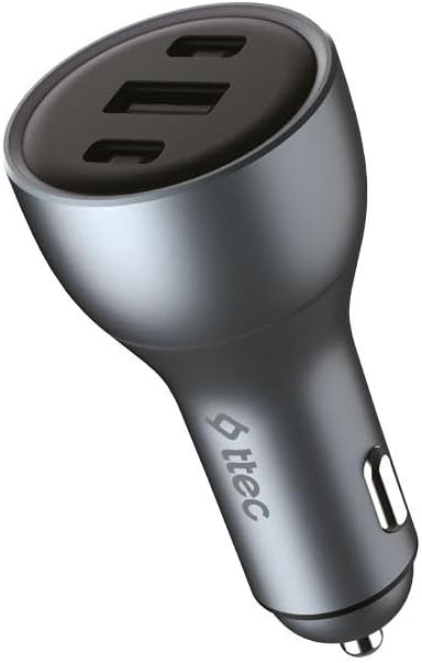 SmartCharger Trio PD 130W Araç Hızlı Şarj Aleti 2 USB-C+USB-A